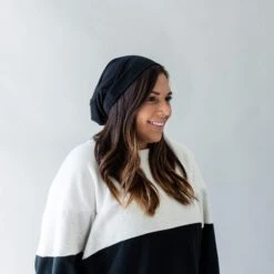 Bamboo Jersey Adult Beanie In Midnight 7 Bamboo Jersey Adult Beanie In Midnight -Kyte Baby kyte baby adult beanie adult bamboo jersey beanie in midnight 30231740645487