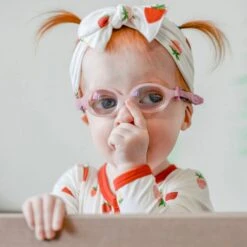 Bow In Strawberry -Kyte Baby kyte baby baby bows bow in strawberry 31859424690287