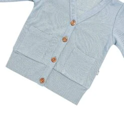 Bamboo Jersey Cardigan In Fog -Kyte Baby kyte baby baby cardigan bamboo jersey cardigan in fog 30231837704303