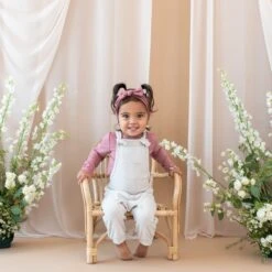 Bamboo Jersey Overall In Oat -Kyte Baby kyte baby baby overall bamboo jersey overall in oat 32577346666607