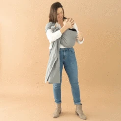 Ring Sling In Birch -Kyte Baby kyte baby carrier birch with rose gold rings os ring sling in birch 28084246151279