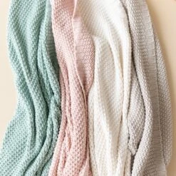 Chunky Knit Baby Blanket In Blush 9 Chunky Knit Baby Blanket In Blush -Kyte Baby kyte baby chunky knit baby blanket blush infant chunky knit baby blanket in blush 32751808184431