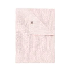 Chunky Knit Toddler Blanket In Blush