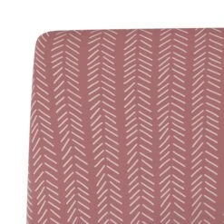 Crib Sheet In Dusty Rose Herringbone -Kyte Baby kyte baby crib sheet crib sheet dusty rose herringbone crib sheet in dusty rose herringbone 32730023723119