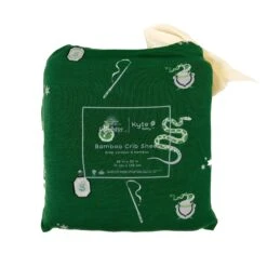 Crib Sheet In Slytherin™ -Kyte Baby kyte baby crib sheet crib sheet slytherin crib sheet in slytherin 32475819802735