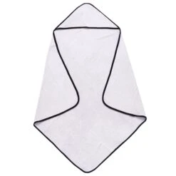 Hooded Bath Towel In Storm With Midnight Trim