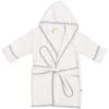 Toddler Bath Robe In Cloud With Storm Trim