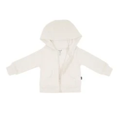 Bamboo Jersey Hooded Jacket In Oat -Kyte Baby kyte baby hooded jacket bamboo jersey hooded jacket in oat 32790621519983