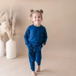 Bamboo Jersey Jogger Set In Tahoe 9 Bamboo Jersey Jogger Set In Tahoe -Kyte Baby kyte baby jogger set bamboo jersey jogger set in tahoe 31624238858351