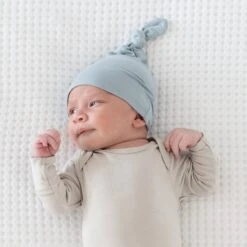 Knotted Cap In Fog -Kyte Baby kyte baby knotted caps knotted cap in fog 32582507004015