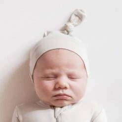 Knotted Cap In Oat 8 Knotted Cap In Oat -Kyte Baby kyte baby knotted caps knotted cap in oat 30009084510319