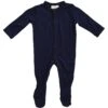 Footie In Navy -Kyte Baby kyte baby layette footie in navy 11721642049647