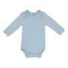 Long Sleeve Bodysuit In Fog -Kyte Baby kyte baby layette long sleeve bodysuit in fog 30853311725679