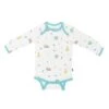 Long Sleeve Bodysuit In Cloud Party -Kyte Baby kyte baby long sleeve bodysuits long sleeve bodysuit in cloud party 32605491462255