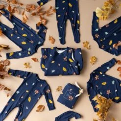 Long Sleeve Bodysuit In Foliage -Kyte Baby kyte baby long sleeve bodysuits long sleeve bodysuit in foliage 32591420522607