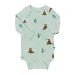 Long Sleeve Bodysuit In Trail 9 Long Sleeve Bodysuit In Trail -Kyte Baby kyte baby long sleeve bodysuits long sleeve bodysuit in trail 32530702336111