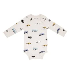 Long Sleeve Bodysuit In Vintage Cars