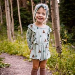 Long Sleeve Bubble Romper In Trail -Kyte Baby kyte baby long sleeve bubble romper long sleeve bubble romper in trail 32534019670127