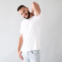 Men's Crew Neck Tee In Snow 8 Men's Crew Neck Tee In Snow -Kyte Baby kyte baby men s crew neck tee men s crew neck tee in snow 30949104517231