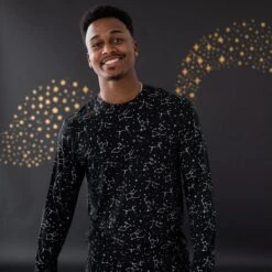 Men's Jogger Set In Midnight Constellation -Kyte Baby kyte baby men s jogger set men s jogger set in midnight constellations 31709803708527