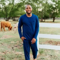 Men's Jogger Set In Tahoe -Kyte Baby kyte baby men s jogger set men s jogger set in tahoe 31420210217071