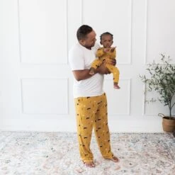 Men's Lounge Pants In Hufflepuff™ -Kyte Baby kyte baby men s lounge pants men s lounge pants in hufflepuff 32475950284911