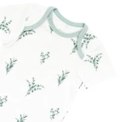 Bodysuit In Eucalyptus 10 Bodysuit In Eucalyptus -Kyte Baby kyte baby short sleeve bodysuit printed bodysuit in eucalyptus 30876542533743