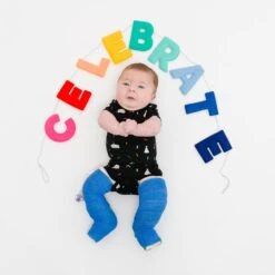 Bodysuit In Midnight Party -Kyte Baby kyte baby short sleeve bodysuits bodysuit in midnight party 32605484646511