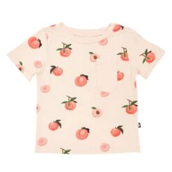 Toddler Crew Neck Tee In Peach