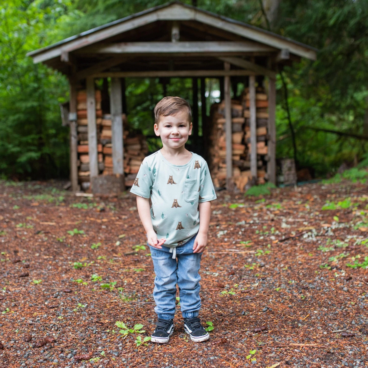 Toddler Crew Neck Tee In Trail 3 Toddler Crew Neck Tee In Trail