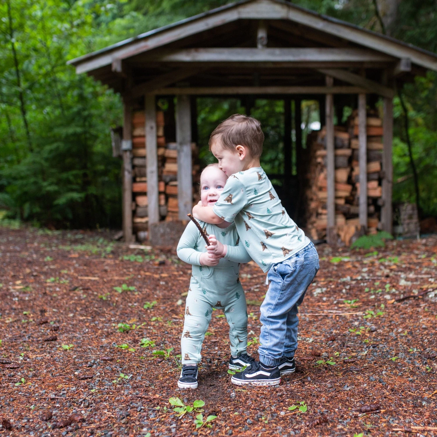 Toddler Crew Neck Tee In Trail 6 Toddler Crew Neck Tee In Trail - Image 4