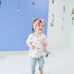Toddler Crew Neck Tee In Butterfly -Kyte Baby kyte baby short sleeve toddler unisex tee toddler unisex tee in butterfly 31993087721583