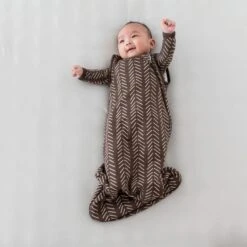 Sleep Bag In Espresso Herringbone 1.0 -Kyte Baby kyte baby sleep bag 1 0 tog sleep bag in espresso herringbone 1 0 32730033717359