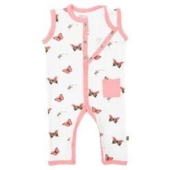 Sleeveless Romper In Butterfly 13 Sleeveless Romper In Butterfly -Kyte Baby kyte baby sleeveless snap romper sleeveless romper in butterfly 31993065832559