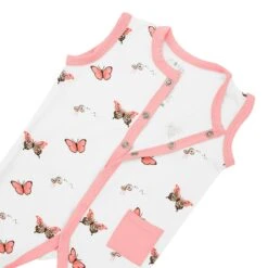 Sleeveless Romper In Butterfly 12 Sleeveless Romper In Butterfly -Kyte Baby kyte baby sleeveless snap romper sleeveless romper in butterfly 31993065898095
