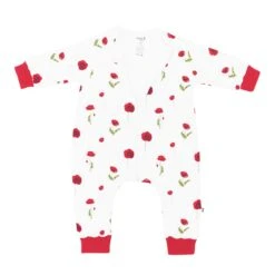 Slumber Suit In Cloud Poppies -Kyte Baby kyte baby slumber suit slumber suit in cloud poppies 32533526904943