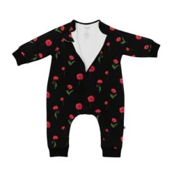 Slumber Suit In Midnight Poppies -Kyte Baby kyte baby slumber suit slumber suit in midnight poppies 32531782565999