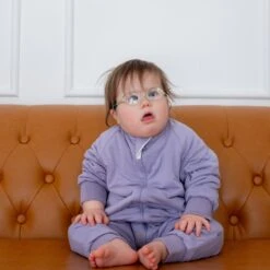 Slumber Suit In Taro -Kyte Baby kyte baby slumber suit slumber suit in taro 32582502219887