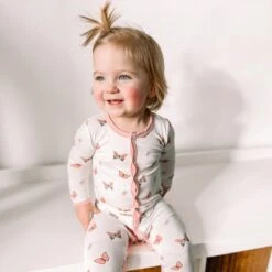 Footie In Butterfly -Kyte Baby kyte baby snap footies footie in butterfly 31993026510959