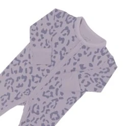Footie In Taro Leopard -Kyte Baby kyte baby snap footies footie in taro leopard 32326389661807