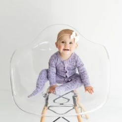 Footie In Taro Leopard -Kyte Baby kyte baby snap footies footie in taro leopard 32329616261231