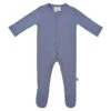 Footie In Slate -Kyte Baby kyte baby snap footies slate newborn footie in slate 30040908726383