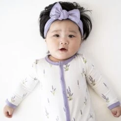 Romper In Lavender -Kyte Baby kyte baby snap romper romper in lavender 32171938971759