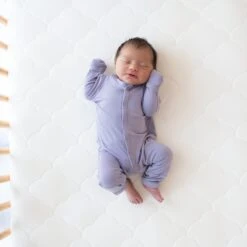 Romper In Taro -Kyte Baby kyte baby snap romper romper in taro 32376094326895