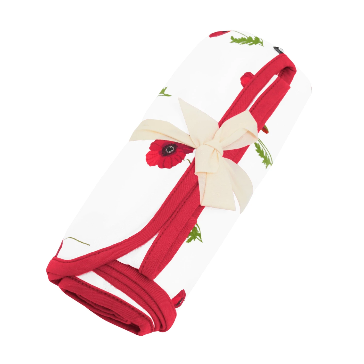 Swaddle Blanket In Cloud Poppies 4 Swaddle Blanket In Cloud Poppies - Image 2