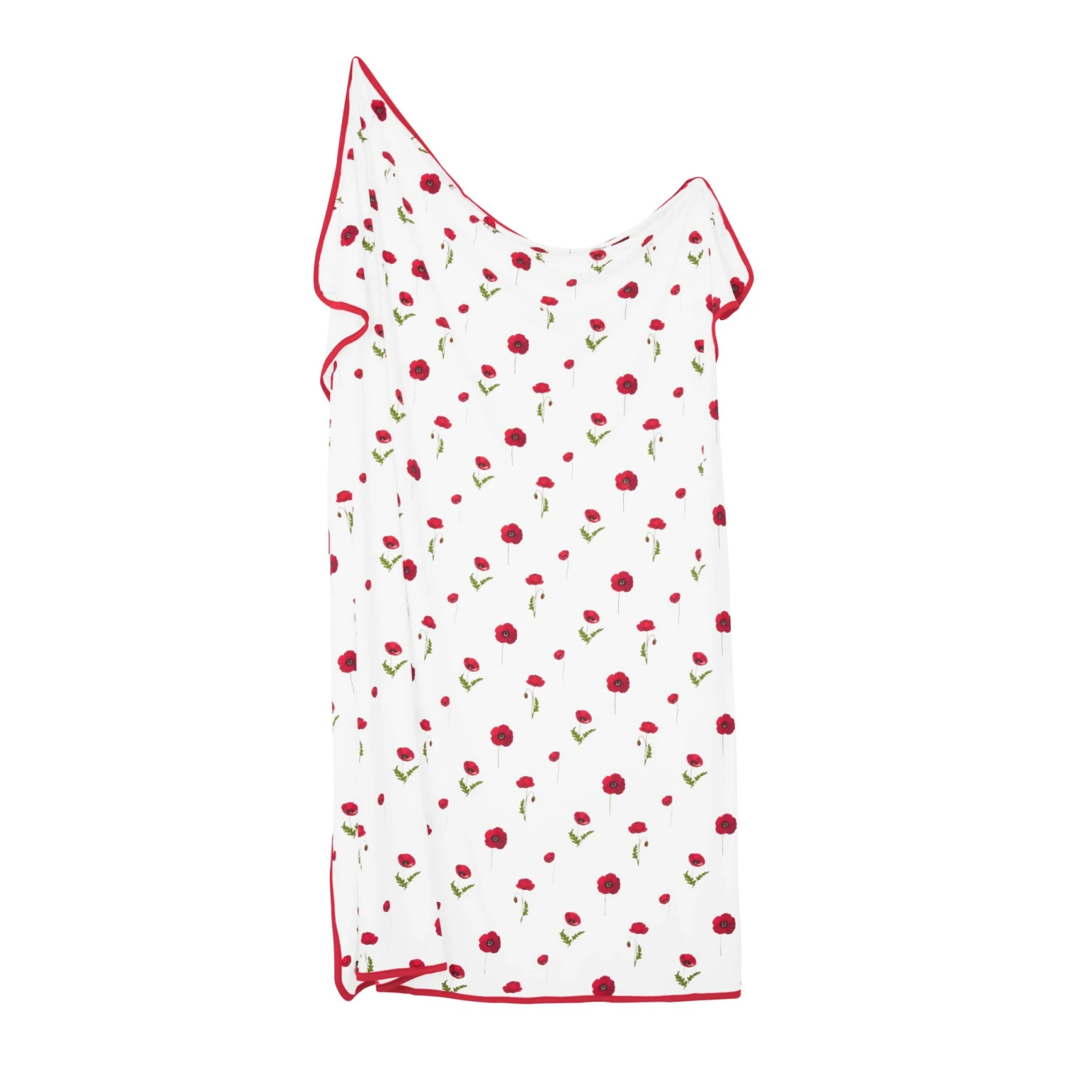 Swaddle Blanket In Cloud Poppies 3 Swaddle Blanket In Cloud Poppies