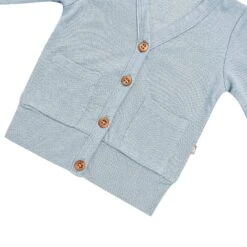 Bamboo Jersey Toddler Cardigan In Fog -Kyte Baby kyte baby toddler cardigan toddler bamboo jersey cardigan in fog 30231770628207