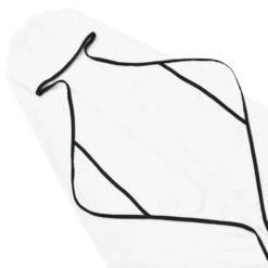 Toddler Hooded Bath Towel In Cloud With Midnight Trim -Kyte Baby kyte baby toddler hooded bath towel cloud with midnight trim toddler toddler hooded bath towel in cloud with midnight trim 28237608779887