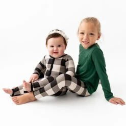 Toddler Leggings In Midnight Plaid -Kyte Baby kyte baby toddler leggings toddler leggings in midnight plaid 32575648071791