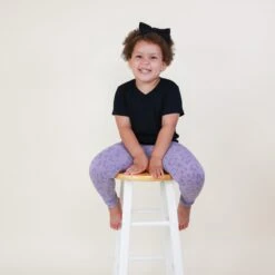 Toddler Leggings In Taro Leopard -Kyte Baby kyte baby toddler leggings toddler leggings in taro leopard 32329614688367